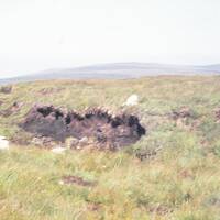 Exposed peat on North Dartmoor