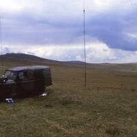 Army Fitted for Radios (FFR) Land Rover supporting Ten Tors