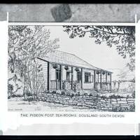 Dousland: Pigeon Post Tea Room (drawing), Meavy