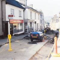 Roadworks in Bovey Tracey, Newton Abbot