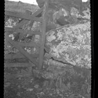 Holed-stoned gate at Coxtor Farm