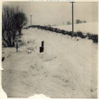 Snowy lanes on Dartmoor