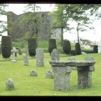 Churchyard and Lydford Castle Keep