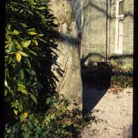 Glimpse of Tavistock vicarage and garden
