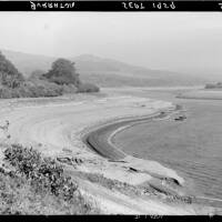 Burrator Reservoir during the drought of September 1959