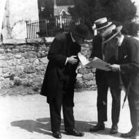 Cecil Torr examining the map before Beating the Bounds