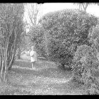 Shirley Taylor in the Garden at Moorside