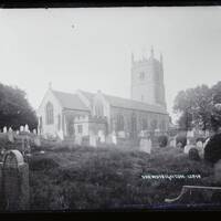 Church and churchyard from north east, Drewsteignton