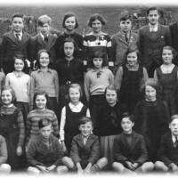 Pupils at Lustleigh School, c.1937