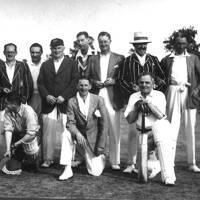 Manaton cricketers at Bovey Tracey
