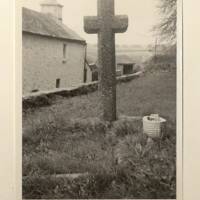 Replica of Windy Post in Peter Tavy churchyard 