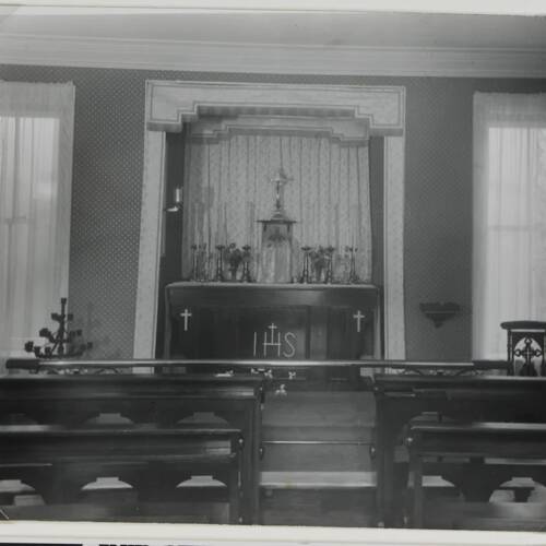 Church interior at Brook House