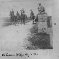Troops on Cadover Bridge