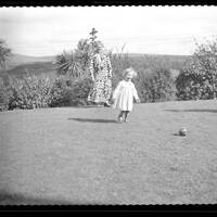Shirley Playing Ball at Moorside