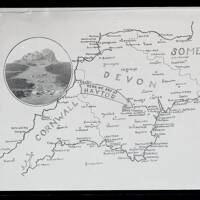 Map of SW England: 