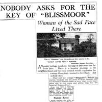 Newspaper cutting from the Sunday Empire News reporting the mystery of the Cossack who lived at Blis