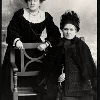 Mrs Phare and daughter Annie