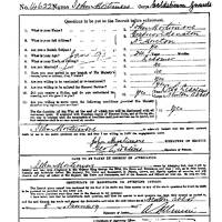 Attestation form for army service