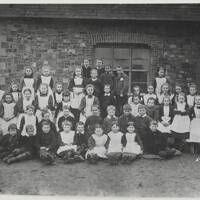 Children at Drewsteignton school