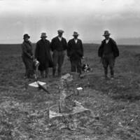 NEGATIVE OF GROUP & STEPHENS GRAVE, (WRONG FOCUS) by R. HANSFORD WORTH,