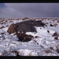 Erme Head "A" Stone in Snow