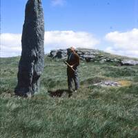 Beardown Man standing stone