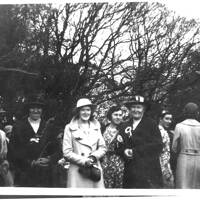Manaton women in a school outing in the 1930s. 