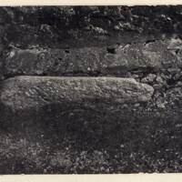 Recumbent stone shaft of a cross at Waye Barton