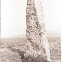 Drizzlecombe western menhir