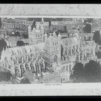 Aerial view of Cathedral, Exeter