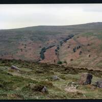34/30 Red Brook from Zeal Hill tramway in foreground 22/5/1991