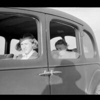 Shirley Taylor in a car