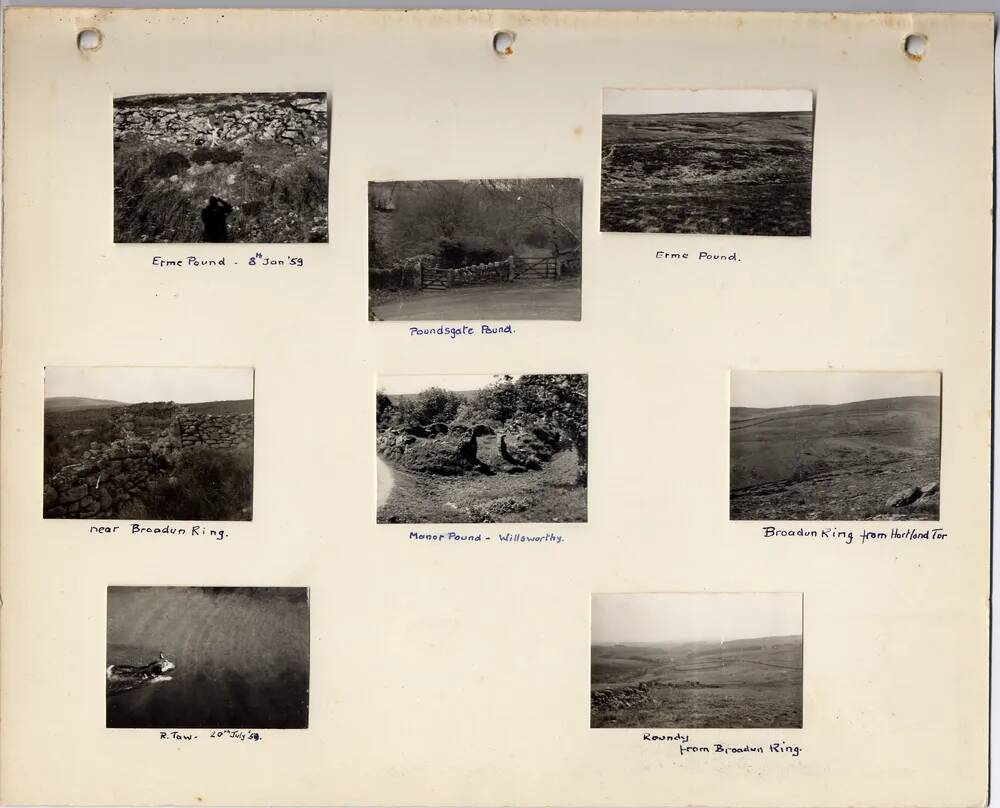 Page 78 of J.H.Boddy's album of Dartmoor photographs of crosses, beehive huts, etc.