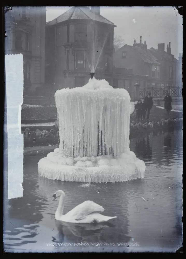 Swan and fountain, Dawlish