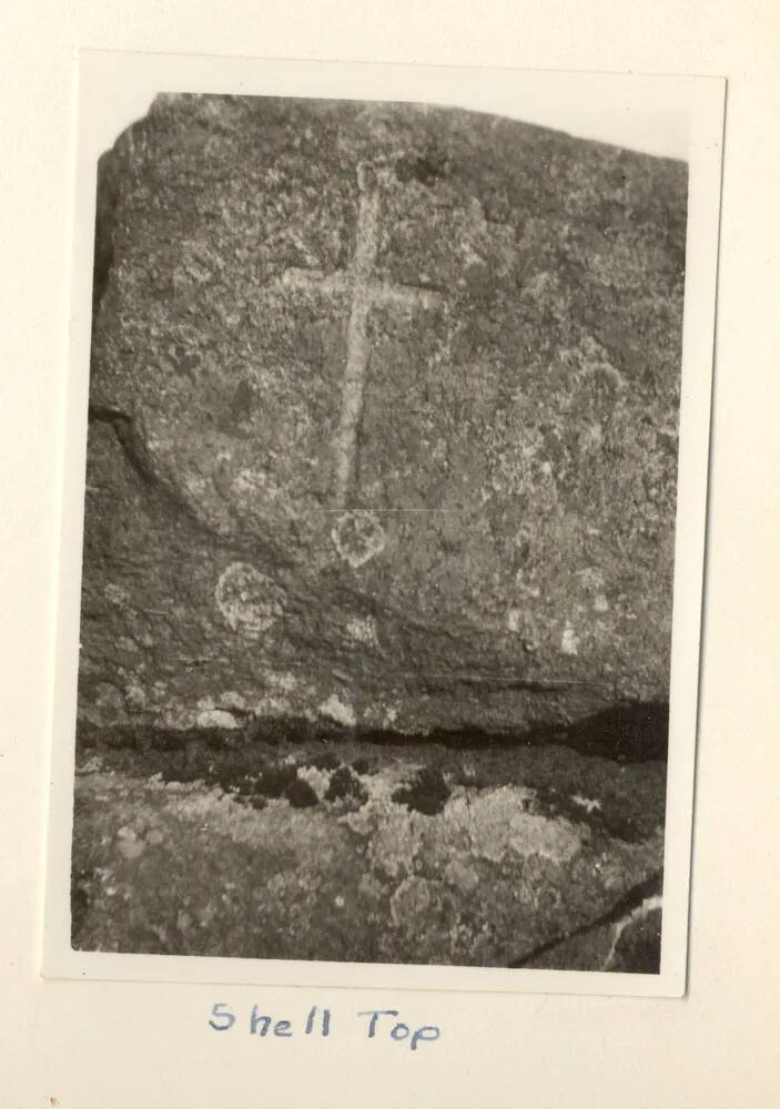 A boundary marker at Shell Top