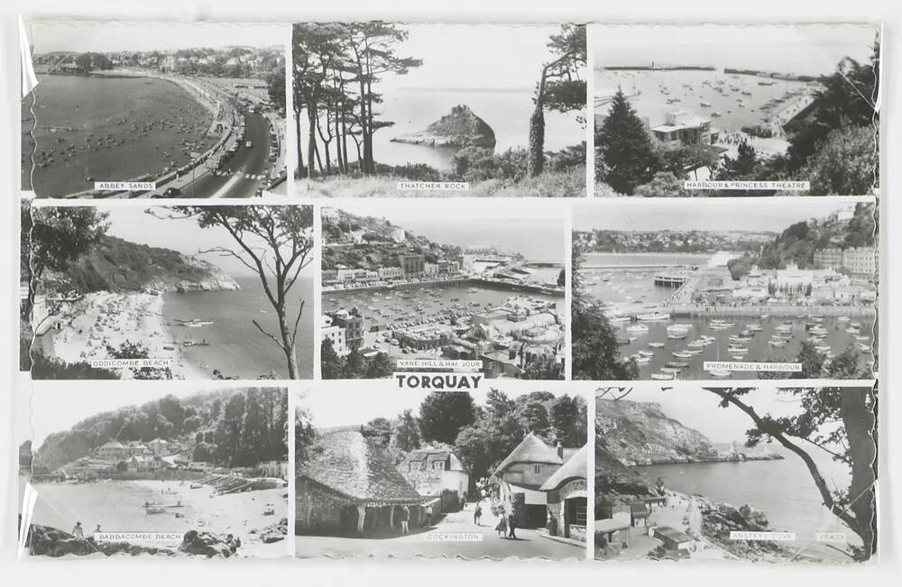 Torquay - postcard - 9 views 