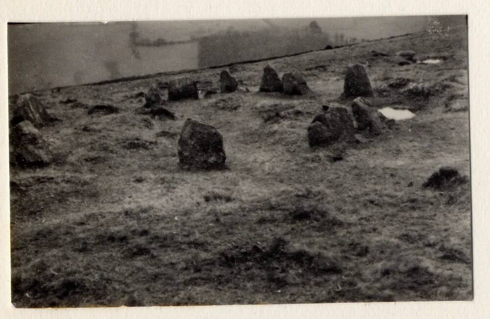 Nine Maidens stone circle below Belstone Tors