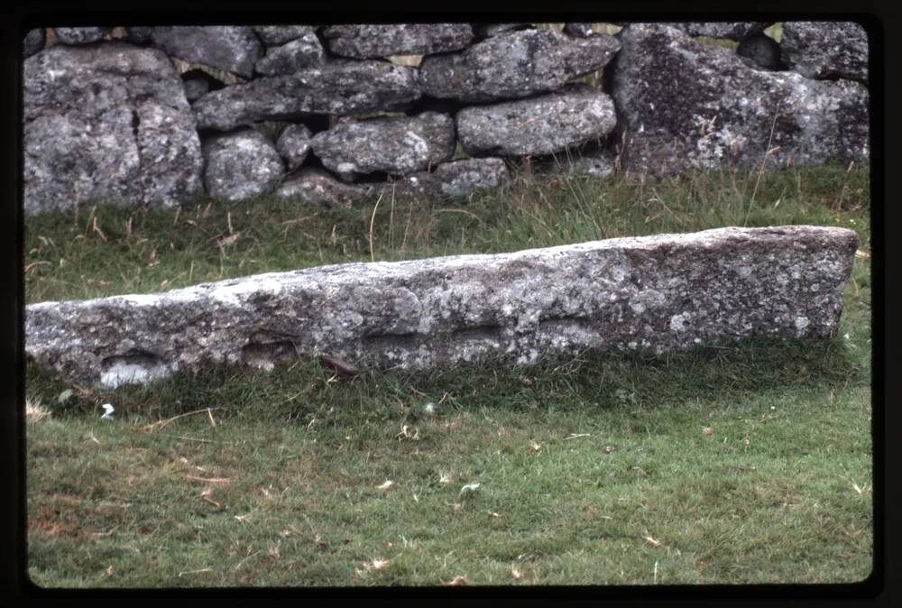 Gatepost in West Dart Valley