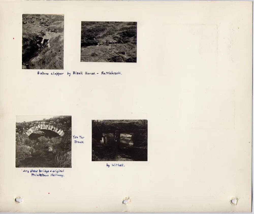 Page 63 of J.H.Boddy's album of Dartmoor photographs of crosses, beehive huts, etc.