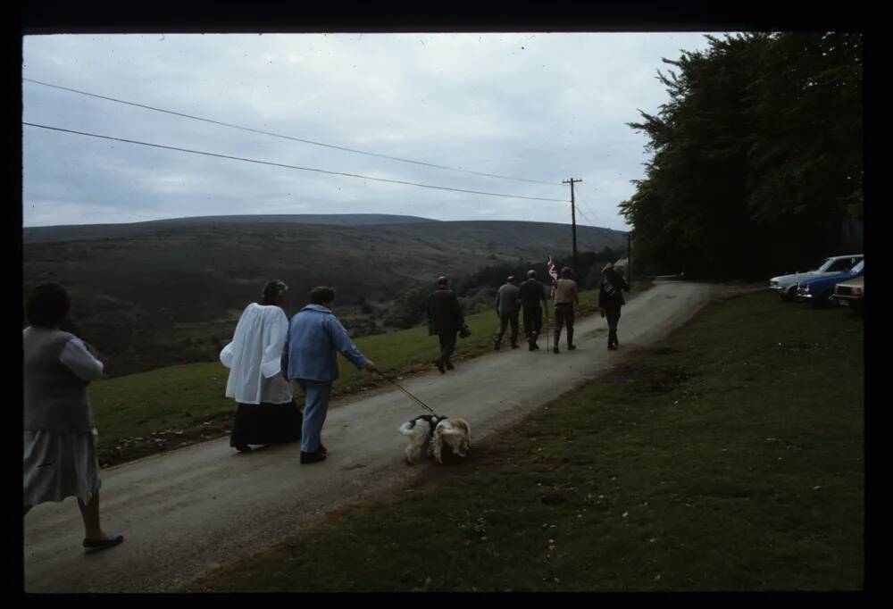 The people of Belstone parish beating the bounds