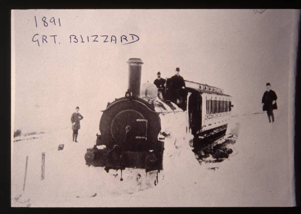 Train caught in Great Blizzard