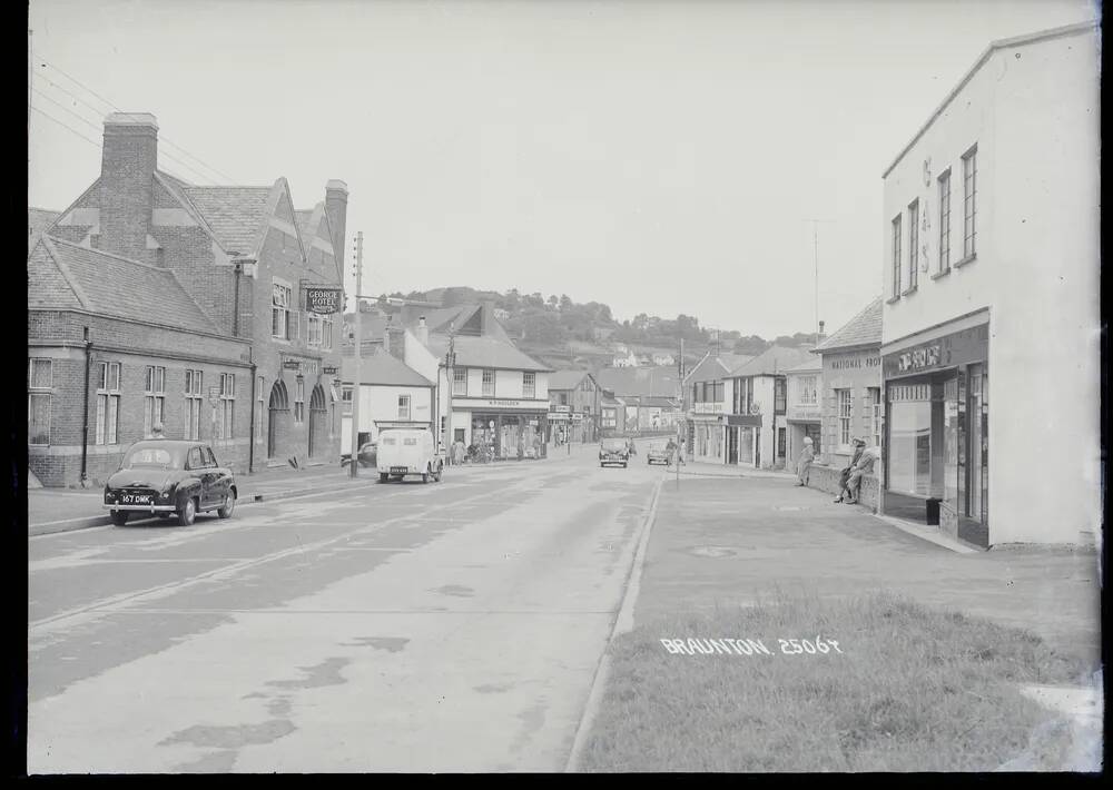 Braunton: main street, George Hotel