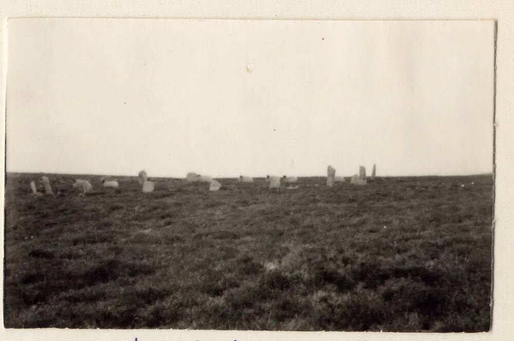 Stone circle on White Moor 