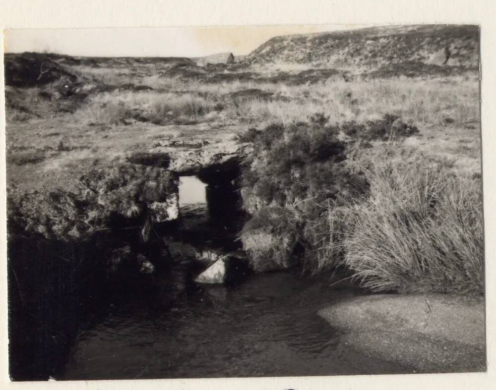 Clapper bridge over the O brook, at Henroost mine workings