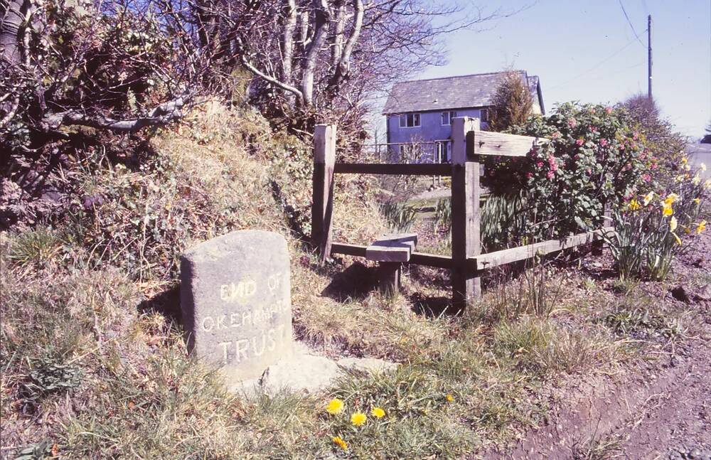 Okehampton Turnpike Trust marker stone