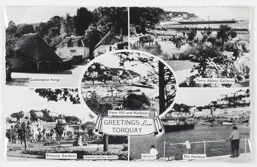 Torquay - postcard - 5 views