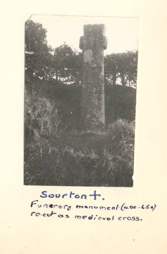 Stone cross at Sourton Down