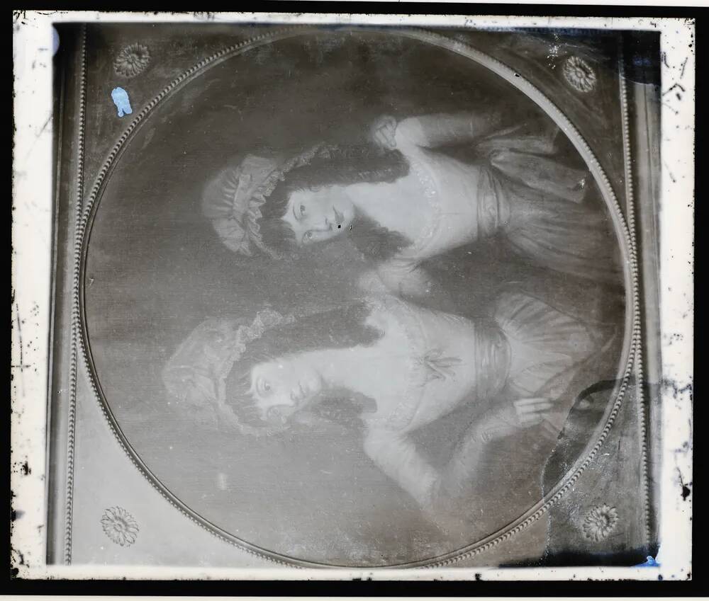 Painting of two young ladies.