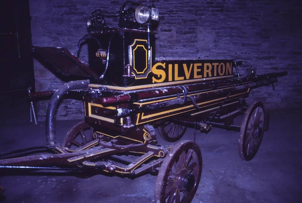 Old fire engine at Buckland Abbey museum