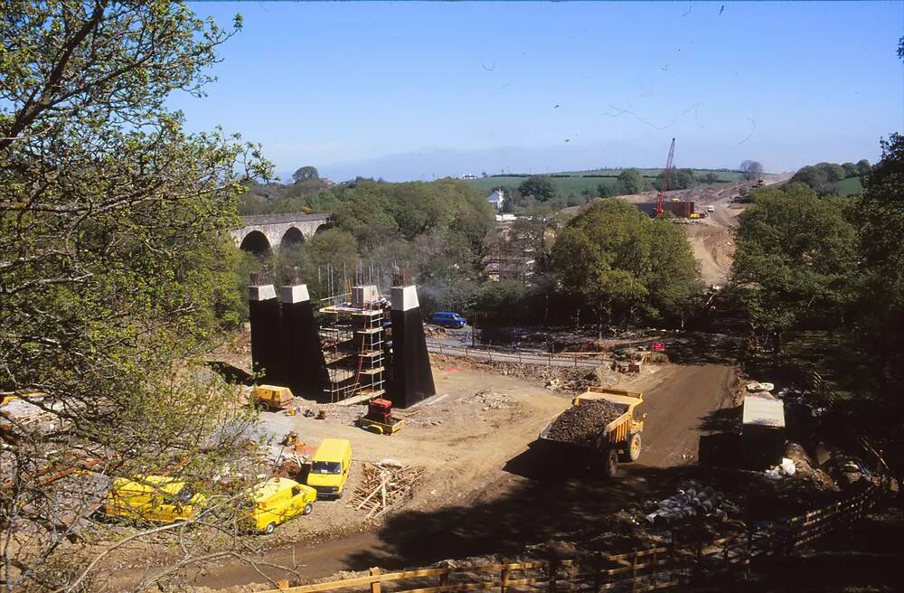 Okehampton by-pass under construction